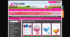 Desktop Screenshot of frogorangeballoons.co.uk