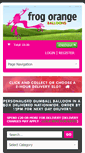 Mobile Screenshot of frogorangeballoons.co.uk