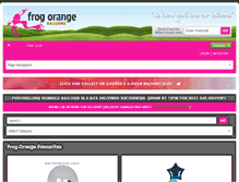 Tablet Screenshot of frogorangeballoons.co.uk